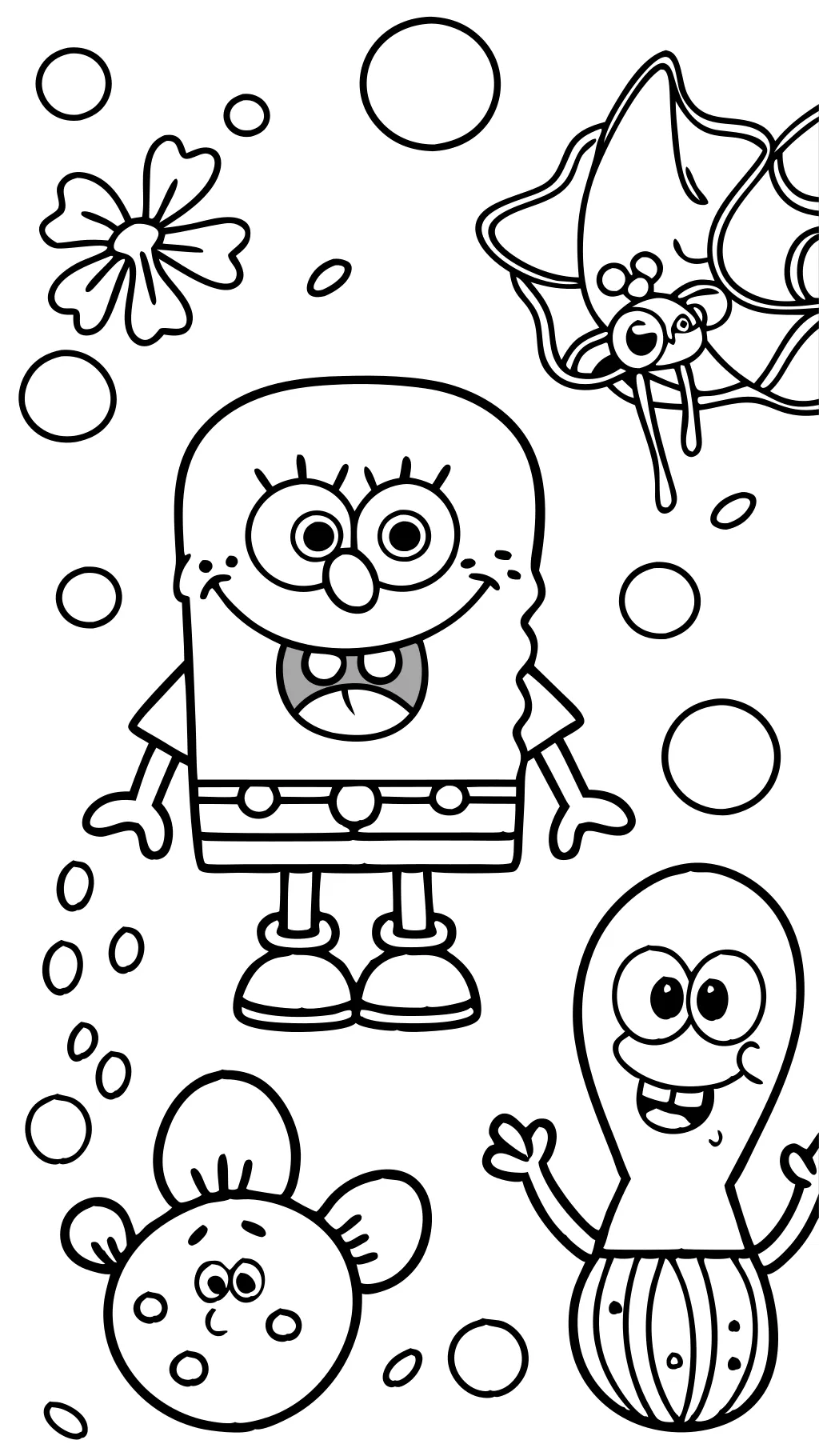 spong bob coloring page